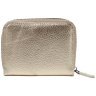 Женский кожаный кошелек золотистого цвета с монетницей на молнии Desisan 107053 modnotak фото - 2