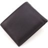 Черное маленькое мужское портмоне из натуральной кожи на магнитах ST Leather 1767353 - 3