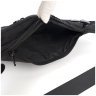 Тонка чоловіча сумка-слінг із текстилю чорного кольору Confident 77453 - 2