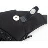 Тонкая мужская сумка-слинг из текстиля черного цвета Confident 77453 - 5