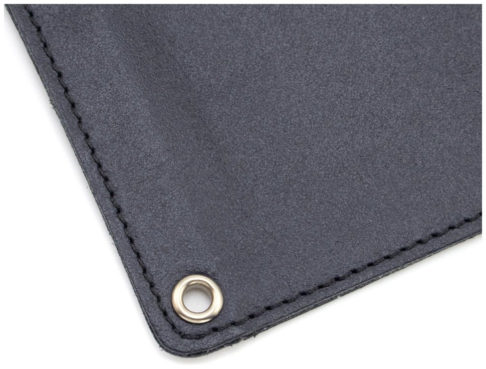 Кожаная обложка для удостоверения УБД учасника боевых действий Leather Collection 97753 темно-синего цвета modnotak фото №4