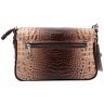 Повседневная женская сумка бежевого цвета из кожи с фактурой под крокодила Desisan 107853 modnotak фото - 3