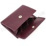 Молодіжний шкіряний гаманець кольору марсала KARYA (1065-243) - 4