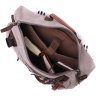 Большой мужской рюкзак-трансформер из качественного текстиля серого цвета Vintage 2422156 - 5