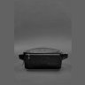 Шкіряна жіноча сумка на пояс чорного кольору з бахромою BlankNote Spirit 78553 - 5