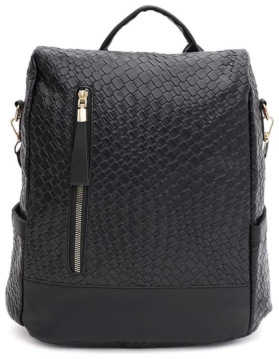 Стильний жіночий рюкзак із високоякісної екошкіри Monsen 88853 Чорний фото №1 Стильний жіночий рюкзак із високоякісної екошкіри Monsen 88853 Чорний modnotak фото №1