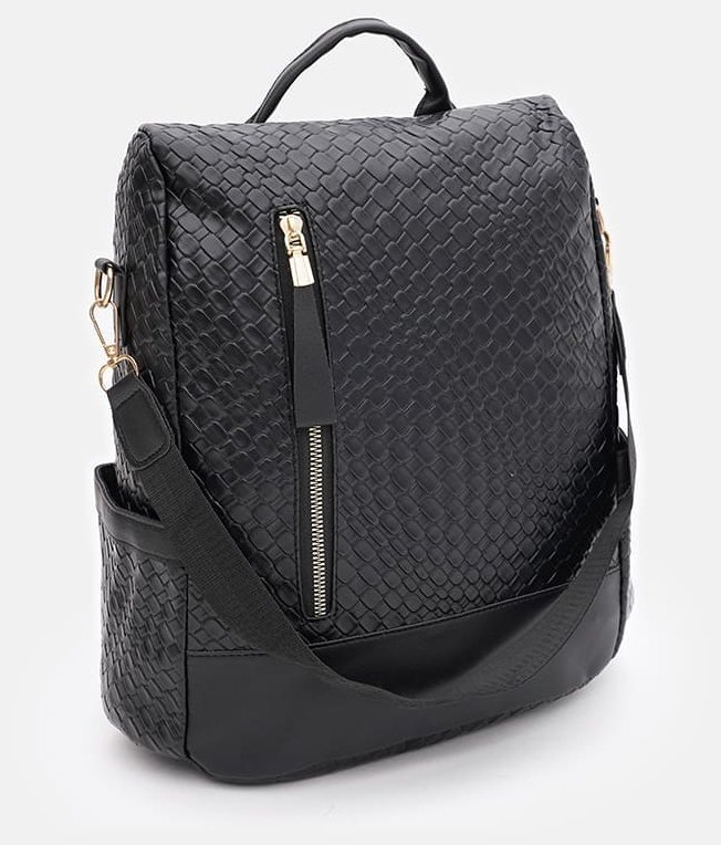 Стильний жіночий рюкзак із високоякісної екошкіри Monsen 88853 Чорний фото №2 Стильний жіночий рюкзак із високоякісної екошкіри Monsen 88853 Чорний modnotak фото №2