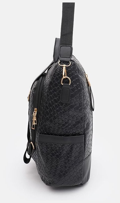 Стильний жіночий рюкзак із високоякісної екошкіри Monsen 88853 Чорний фото №4 Стильний жіночий рюкзак із високоякісної екошкіри Monsen 88853 Чорний modnotak фото №4