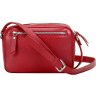 Красная маленькая женская сумка из натуральной кожи с плечевым ремешком Issa Hara Мила (27016) - 2