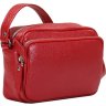 Красная маленькая женская сумка из натуральной кожи с плечевым ремешком Issa Hara Мила (27016) - 3