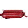 Красная маленькая женская сумка из натуральной кожи с плечевым ремешком Issa Hara Мила (27016) - 4