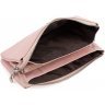 Шкіряний жіночий гаманець-клатч світло-рожевого кольору з блискавичною застібкою ST Leather (15332) - 2