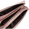 Шкіряний жіночий гаманець-клатч світло-рожевого кольору з блискавичною застібкою ST Leather (15332) - 6
