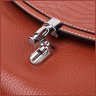Коричневая кожаная женская сумка компактного размера с плечевым ремешком Vintage 2422417 - 4