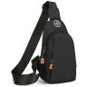 Чоловіча слінг сумка із міцного текстилю чорного кольору Confident 90754 modnotak фото - 7