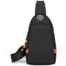 Чоловіча слінг сумка із міцного текстилю чорного кольору Confident 90754 modnotak фото - 11