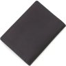 Черная винтажная обложка для военного билета из натуральной кожи ЗСУ-герб Grande Pelle (13117) - 3