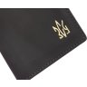 Чорна вінтажна обкладинка для військового квитка з натуральної шкіри ЗСУ-герб Grande Pelle (13117) - 4