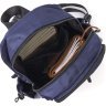 Практичный текстильный мужской рюкзак синего цвета Vintage (20575) - 4