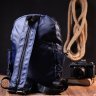 Практичный текстильный мужской рюкзак синего цвета Vintage (20575) - 8
