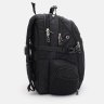 Просторный мужской рюкзак из текстиля черного цвета на три отдела Monsen 71654 - 4