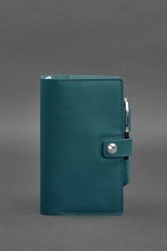 Зеленый блокнот (Софт-бук) из натуральной кожи Краст - BlankNote (42978)