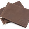 Темно-коричневый зажим для денег из натуральной кожи ST Leather (16860) - 1