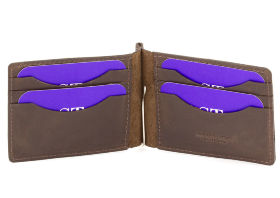 Темно-коричневый зажим для денег из натуральной кожи ST Leather (16860) - 2