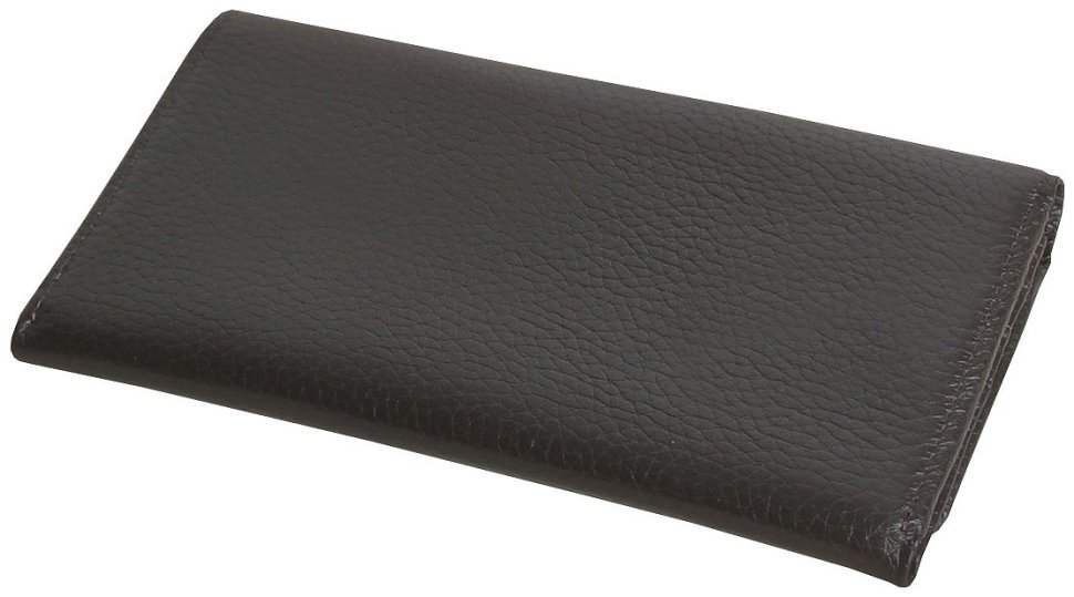 Повседневный женский кошелек из фактурной кожи на кнопке Vip Collection 102354 коричневого цвета modnotak фото №2