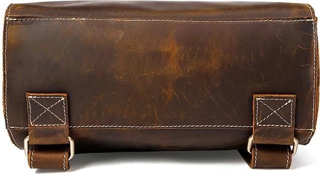 Рюкзак з вінтажній шкіри з лаконічним дизайном VINTAGE STYLE (14796) modnotak фото №4