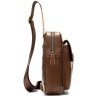 Элегантный мужской слинг - рюкзак из натуральной кожи VINTAGE STYLE (14856) - 3
