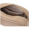 Компактна повсякденна жіноча сумка зі шкіри флотар Vintage 103154 бежевого кольору modnotak фото - 7