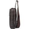 Мужская сумка - рюкзак на два отделения коричневого цвета VINTAGE STYLE (14983) - 5