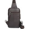 Мужская сумка - рюкзак на два отделения коричневого цвета VINTAGE STYLE (14983) - 7