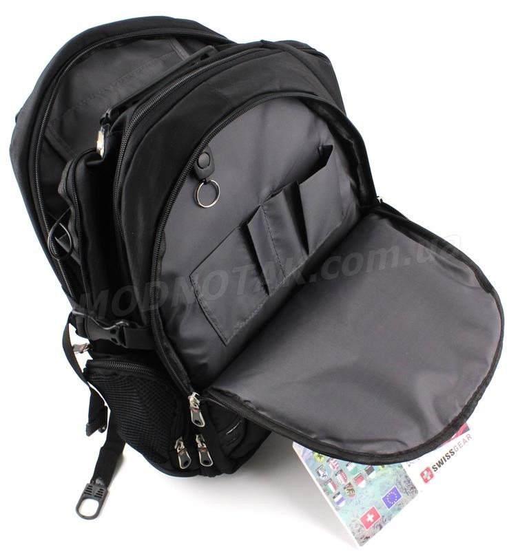 Місткий міський рюкзак SWISSGEAR (2170-1 black)