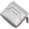 Сріблястий гаманець потрійного складання з італійської шкіри Tony Bellucci (10583) - 4