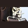 Темно-коричнева чоловіча сумка-портфель для документів з вінтажній шкіри Tiding Bag (15745) - 12