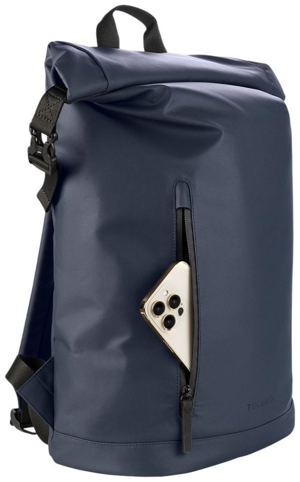 Рюкзак на каждый день с застежкой roll-top для ноутбука Tucano Rollo 15.6" синій 103654 modnotak фото №3