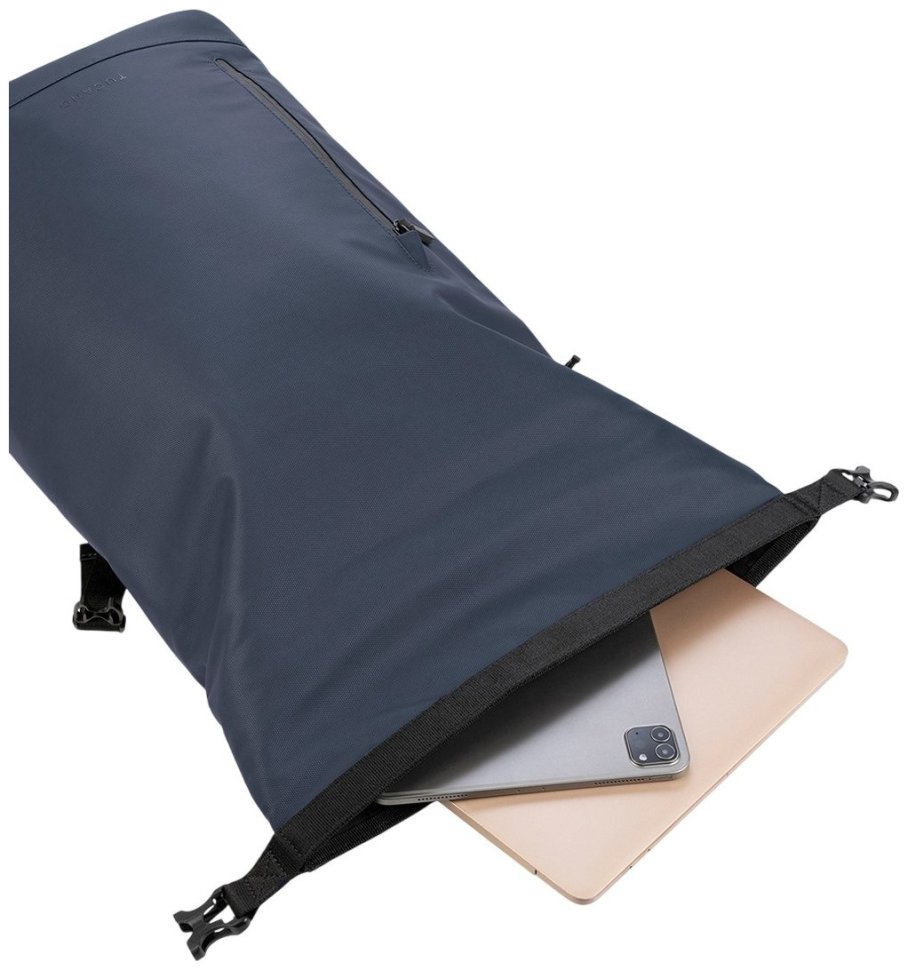 Рюкзак на каждый день с застежкой roll-top для ноутбука Tucano Rollo 15.6" синій 103654 modnotak фото №5