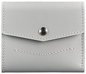 Серый кошелек из натуральной кожи небольшого размера BlankNote (12506)