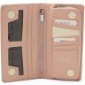 Довгий шкіряний жіночий гаманець рожевого кольору KARYA (19898) - 2