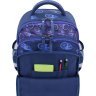 Шкільний рюкзак для хлопчиків із синього текстилю з принтом Bagland (53854) - 4