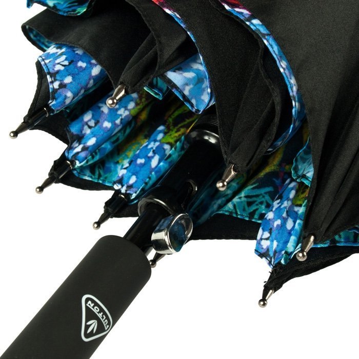 Зонт-трость женский Fulton Bloomsbury-2 L754 Under The Sea (тростевой, полуавтомат, черный с морским принтом) 93854 фото №7 Зонт-трость женский Fulton Bloomsbury-2 L754 Under The Sea (тростевой, полуавтомат, черный с морским принтом) 93854 modnotak фото №7