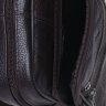 Темно-коричнева недорога чоловіча сумка через плече з натуральної шкіри Borsa Leather (21908) - 8