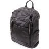 Чорний міської рюкзак з гладкої шкіри Vintage (20397) - 1