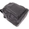 Чорний міської рюкзак з гладкої шкіри Vintage (20397) - 2