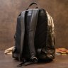 Черный городской рюкзак из гладкой кожи Vintage (20397) - 7