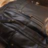 Черный городской рюкзак из гладкой кожи Vintage (20397) - 8