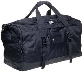 Универсальная большая дорожная сумка из качественного текстиля JCB 004S черного цвета 94254