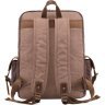 Дорожній текстильний рюкзак коричневого кольору Vintage (20055) - 4